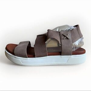 MIA Gizela Wide-Strap Sandals Women’s 8.5 Brown Platform Modern Comfort Shoe
